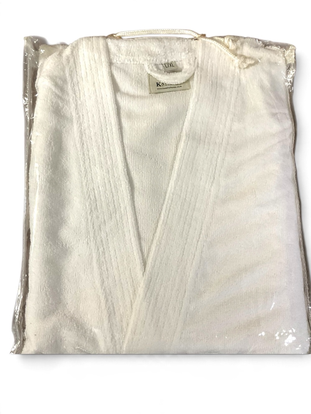 Kanata White Plush Spa Robe L/XL Original Unopened Packaging
